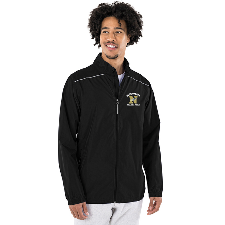 Needham Track &amp; Field - Chaqueta con cremallera completa Skyline para hombre (9507) 