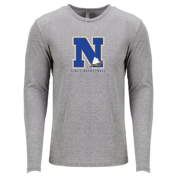 Norwell Girls Basketball - Next Level Apparel Men's Triblend Long-Sleeve Crew (6071)