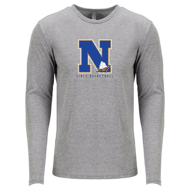 Norwell Girls Basketball - Next Level Apparel Men's Triblend Long-Sleeve Crew (6071)