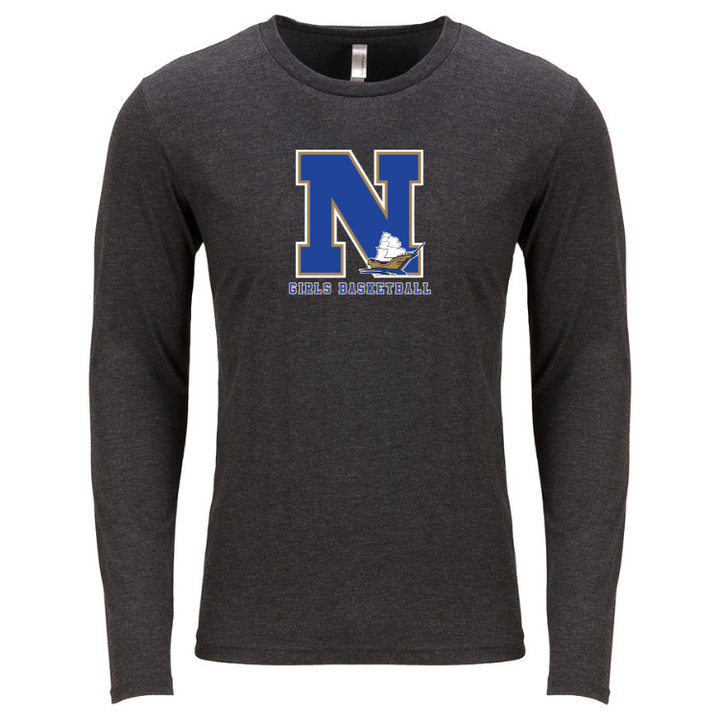 Norwell Girls Basketball - Next Level Apparel Men's Triblend Long-Sleeve Crew (6071)