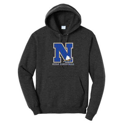 Sudadera con capucha de tejido polar Port & Company® Core para niña de baloncesto de Norwell (PC78H)