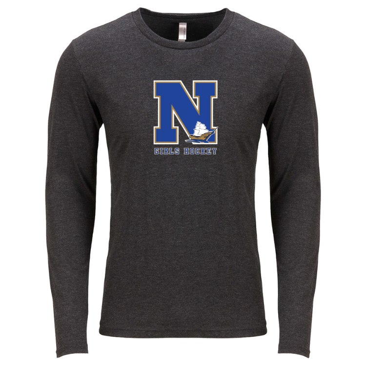 Norwell Girls Hockey - Next Level Apparel Men's Triblend Long-Sleeve Crew (6071)