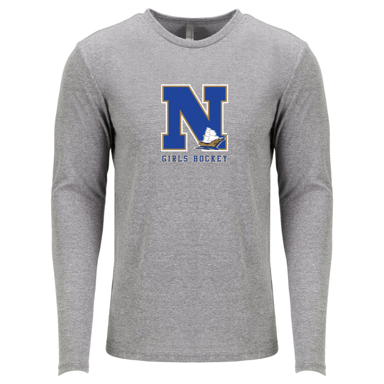 Norwell Girls Hockey - Next Level Apparel Men's Triblend Long-Sleeve Crew (6071)