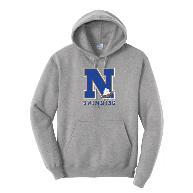 Norwell Swimming - Port & Company® Core Fleece Pullover Hooded Sweatshirt (PC78H)