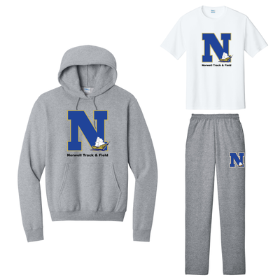 Norwell Track & Field - Team Kit (PC78H Ath Heath, PC78P Ath Heath, PC380 White)