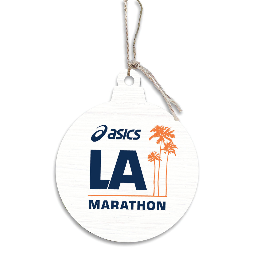 ASICS Los Angeles Marathon White Ornament