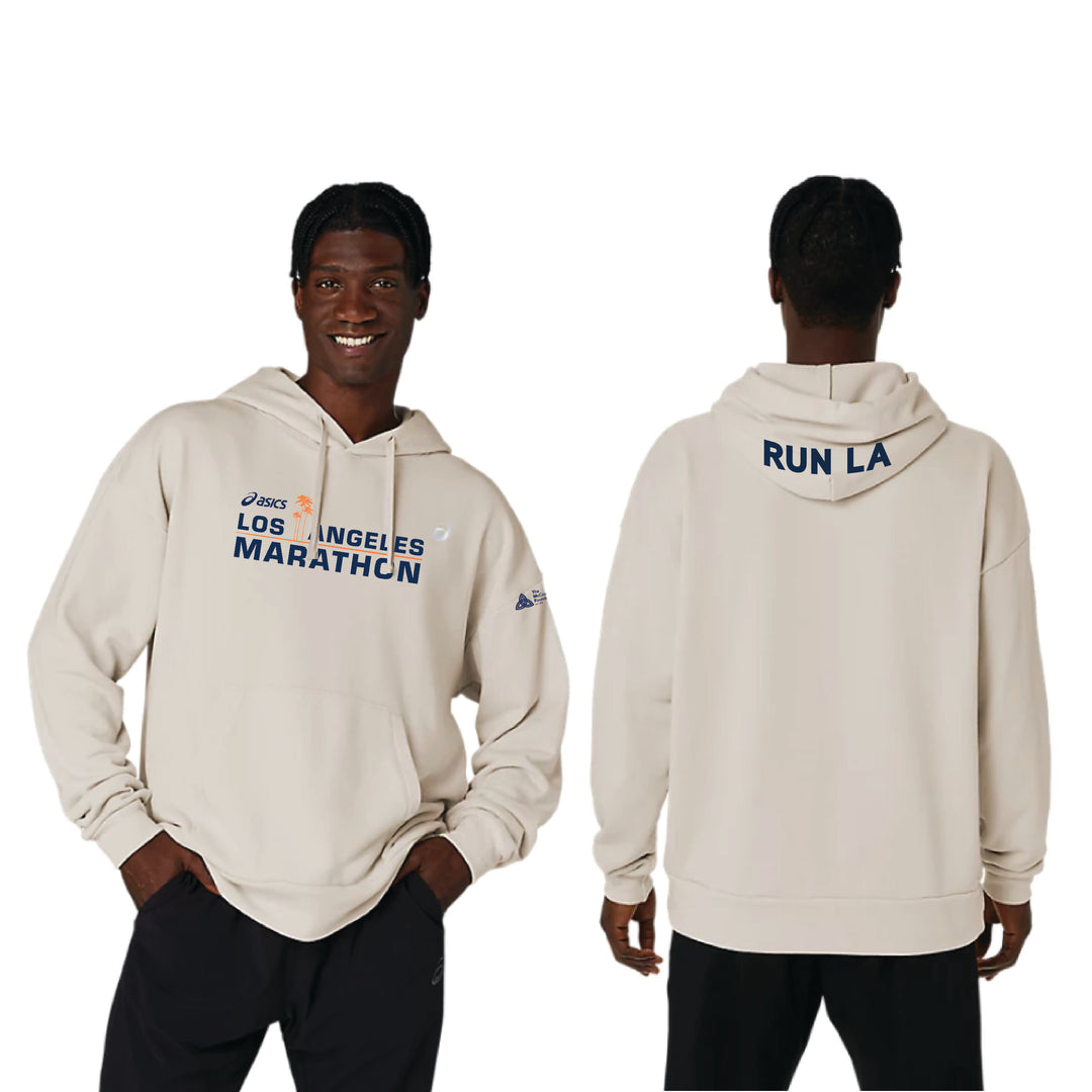 2026 ASICS Los Angeles Marathon - LIMITED EDITION - ASICS Unisex Sweat Relax Pull Over Hoodie Oatmeal (2031E699) (LA26-01, LA26-19)