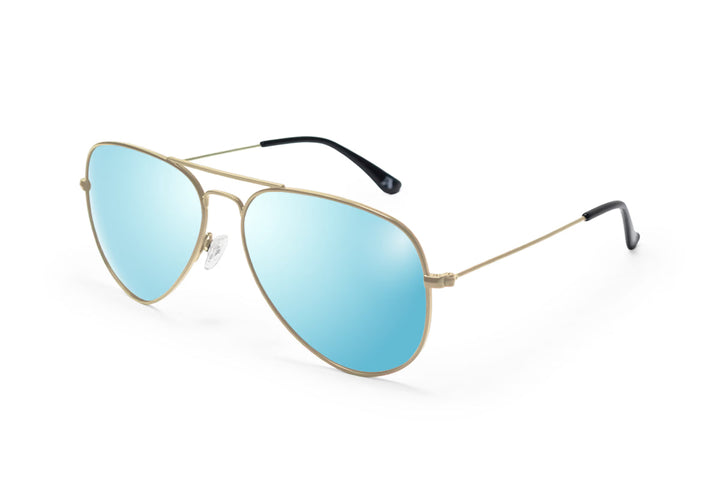 Gold - Sky Blue Lens Polarized - Oasis