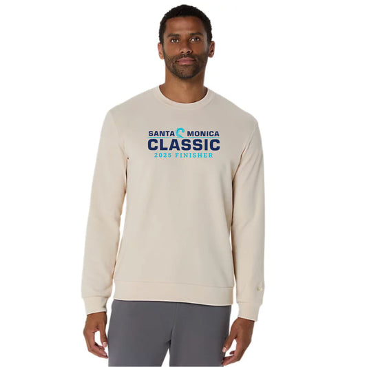 Santa Monica Classic 2025 FINISHER - ASICS Sweat Crew Neck Top Oatmeal (2031E908) (SMC25-11)