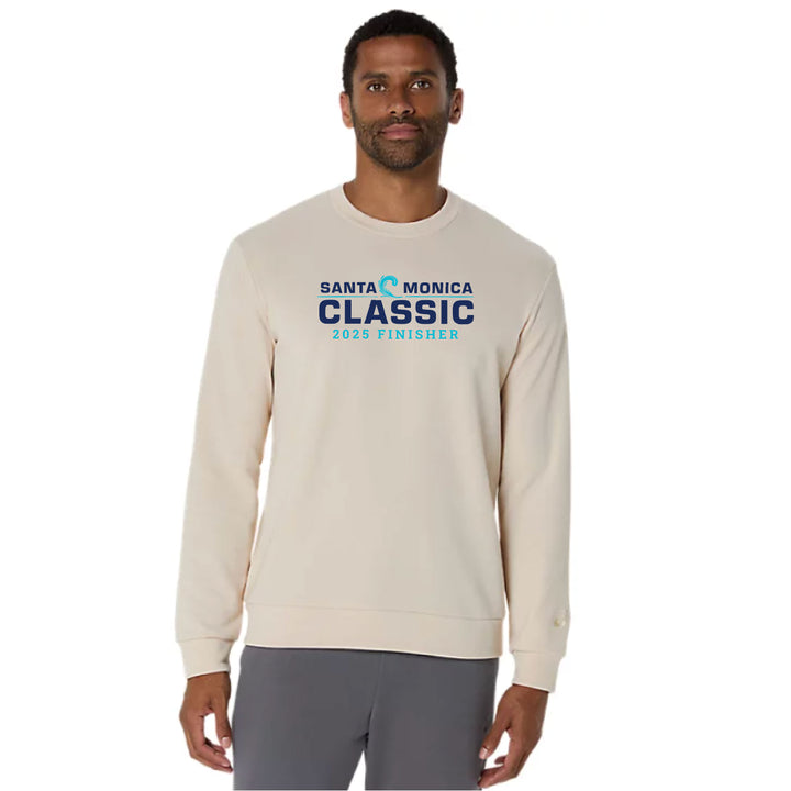 Santa Monica Classic 2025 FINISHER - ASICS Sweat Crew Neck Top Oatmeal (2031E908) (SMC25-11)