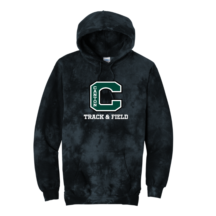 Canton Track & Field - Sudadera con capucha tie-dye (PC144)