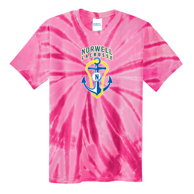 Camiseta juvenil de lacrosse para niñas de Norwell - Port & Company® con efecto tie-dye (PC147Y)