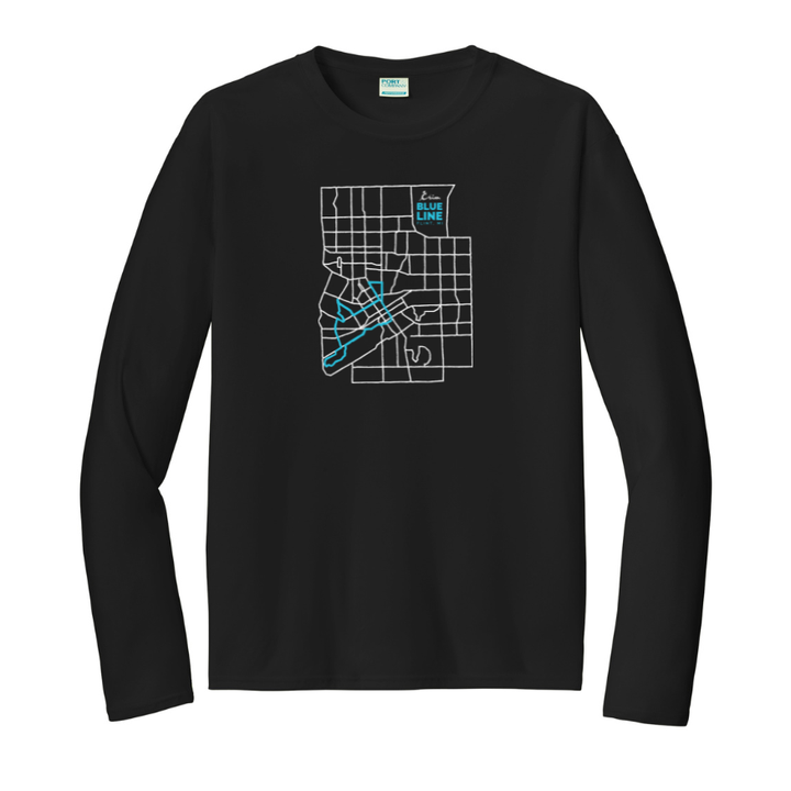 Crim Neighborhood Streets - Men's Performance Long Sleeve T-Shirt (PC380)