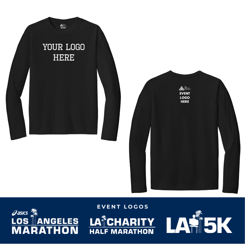 2026 ASICS Los Angeles Marathon Nonprofits - Adult Unisex Long Sleeve Performance Tee