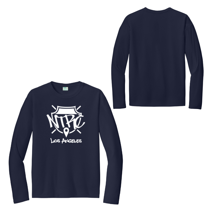 Night Terrors Run Crew x Maratón de Los Ángeles - Camiseta deportiva unisex de manga larga para adultos "Run In"