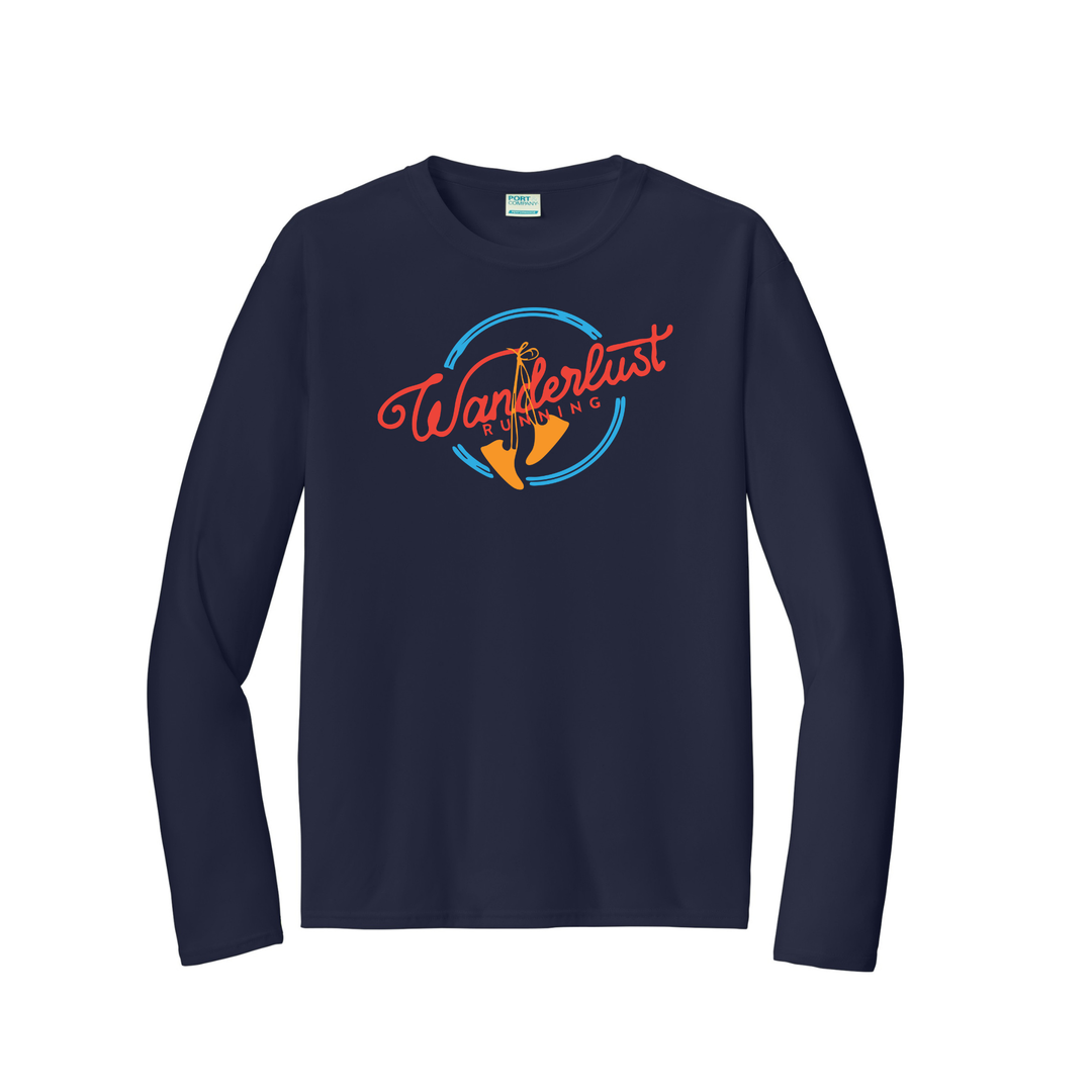 Wanderlust Running - Men's Long Sleeve Performance T-Shirt (PC380LS)