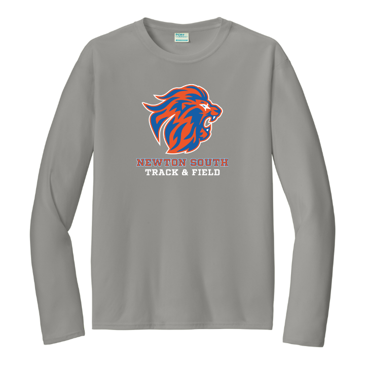 Camiseta de manga larga unisex para adultos de Newton South Track and Field (PC380LS)