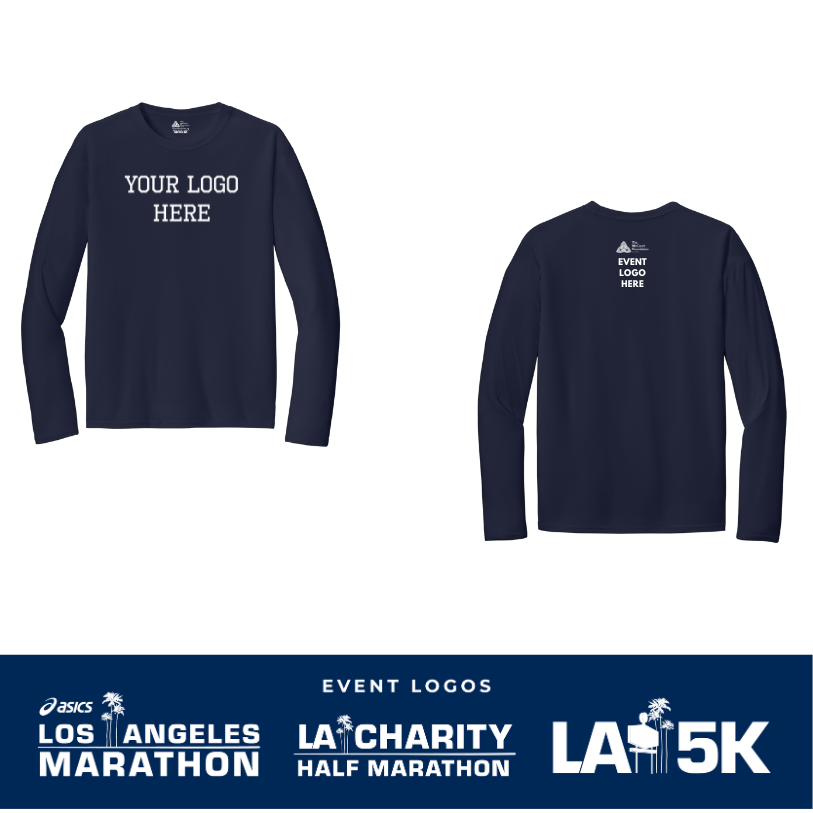 2026 ASICS Los Angeles Marathon Nonprofits - Adult Unisex Long Sleeve Performance Tee