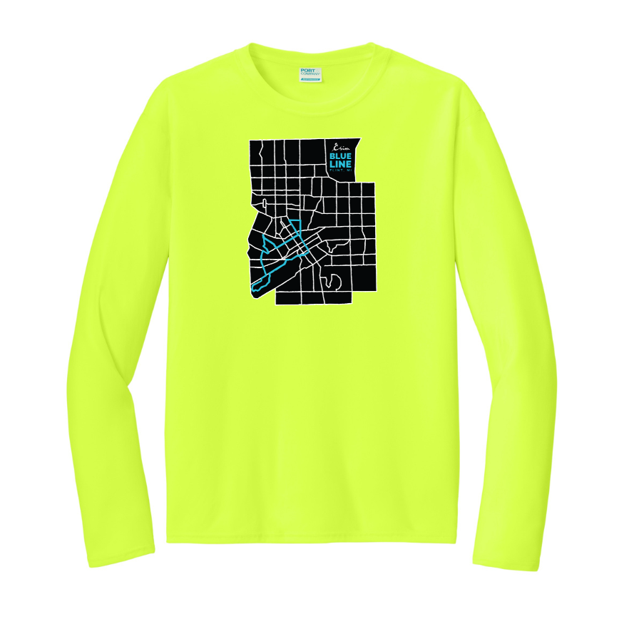 Crim Neighborhood Streets - Men's Performance Long Sleeve T-Shirt (PC380)