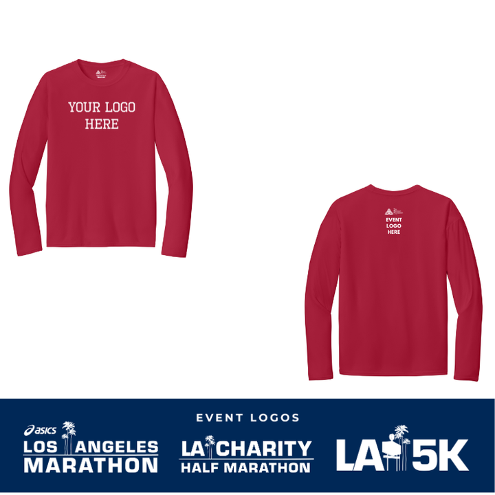 2026 ASICS Los Angeles Marathon Nonprofits - Adult Unisex Long Sleeve Performance Tee