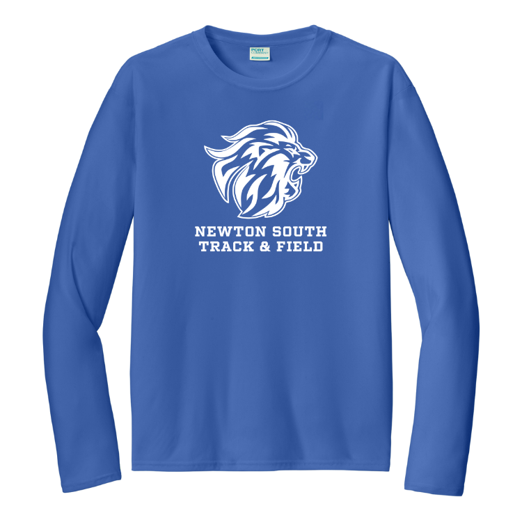 Camiseta de manga larga unisex para adultos de Newton South Track and Field (PC380LS)
