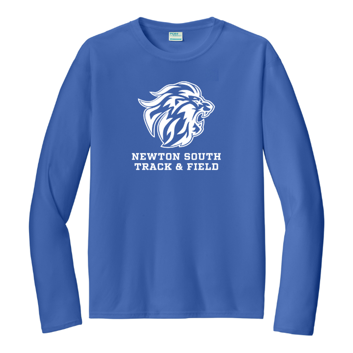 Camiseta de manga larga unisex para adultos de Newton South Track and Field (PC380LS)