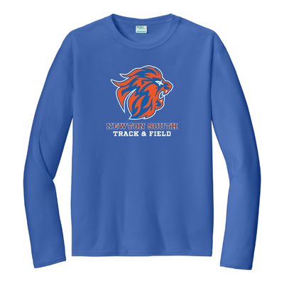 Camiseta de manga larga unisex para adultos de Newton South Track and Field (PC380LS)