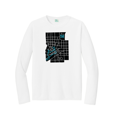 Calles del Barrio Crim - Camiseta de Manga Larga Deportiva para Hombre (PC380)