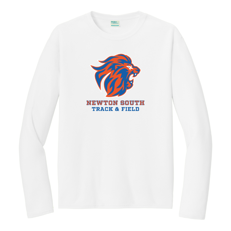 Camiseta de manga larga unisex para adultos de Newton South Track and Field (PC380LS)