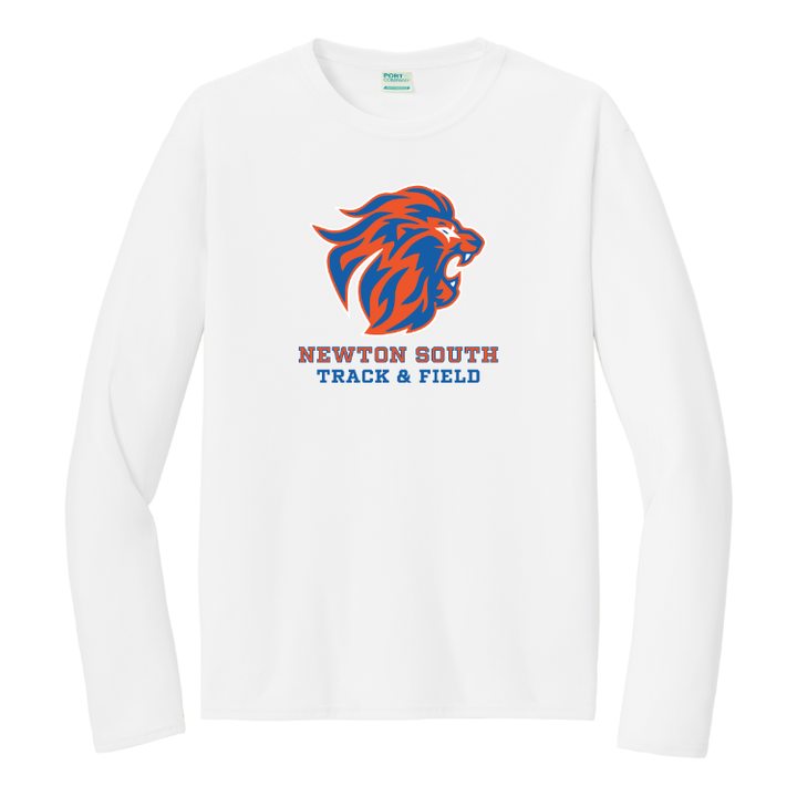 Camiseta de manga larga unisex para adultos de Newton South Track and Field (PC380LS)