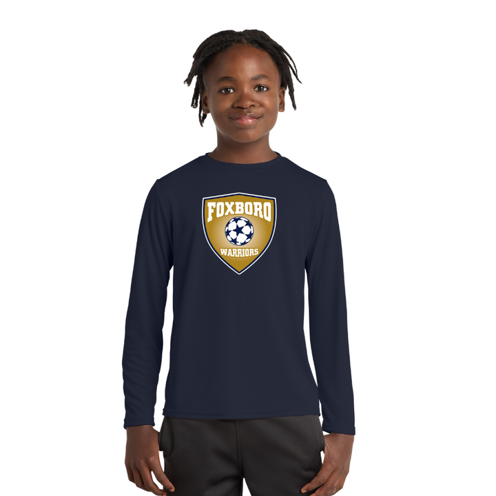 Foxboro Youth Soccer - Camiseta de manga larga de alto rendimiento para jóvenes (PC380YLS)