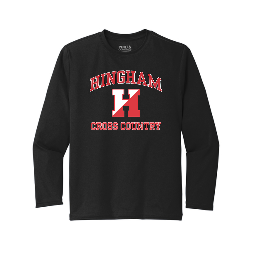 Hingham Youth XC & TF -  YOUTH Long Sleeve Performance Tee (PC380YLS)