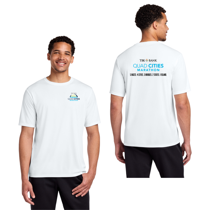 Quad Cities Marathon - "Run In" Adult Unisex Tee (PC380)
