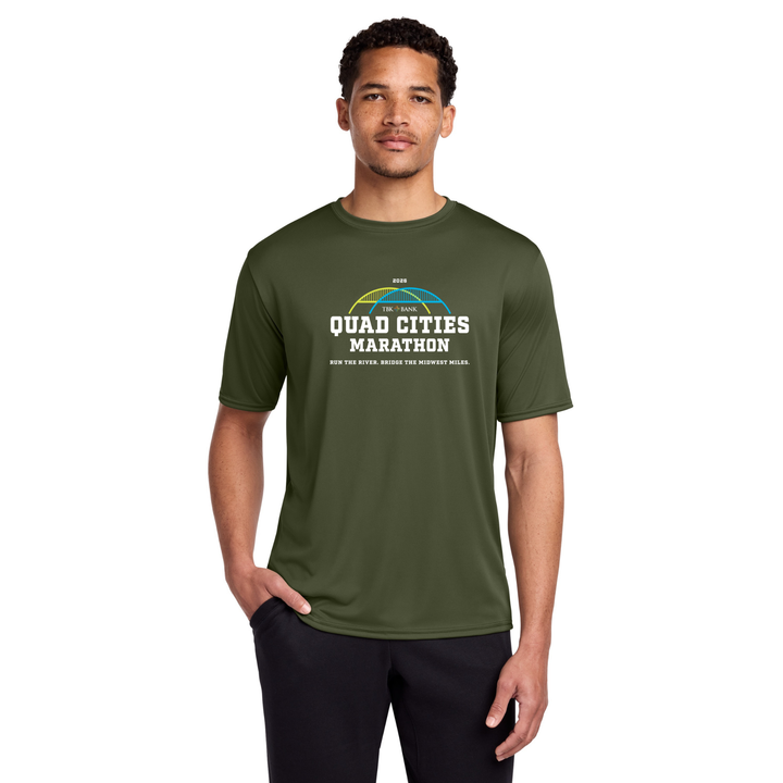 Quad Cities Marathon - "Run In" Adult Unisex Tee (PC380)