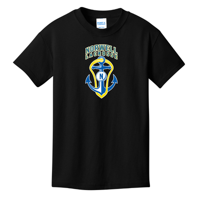 Camiseta de lacrosse juvenil para niñas de Norwell - Camiseta de algodón juvenil Core (PC54Y)