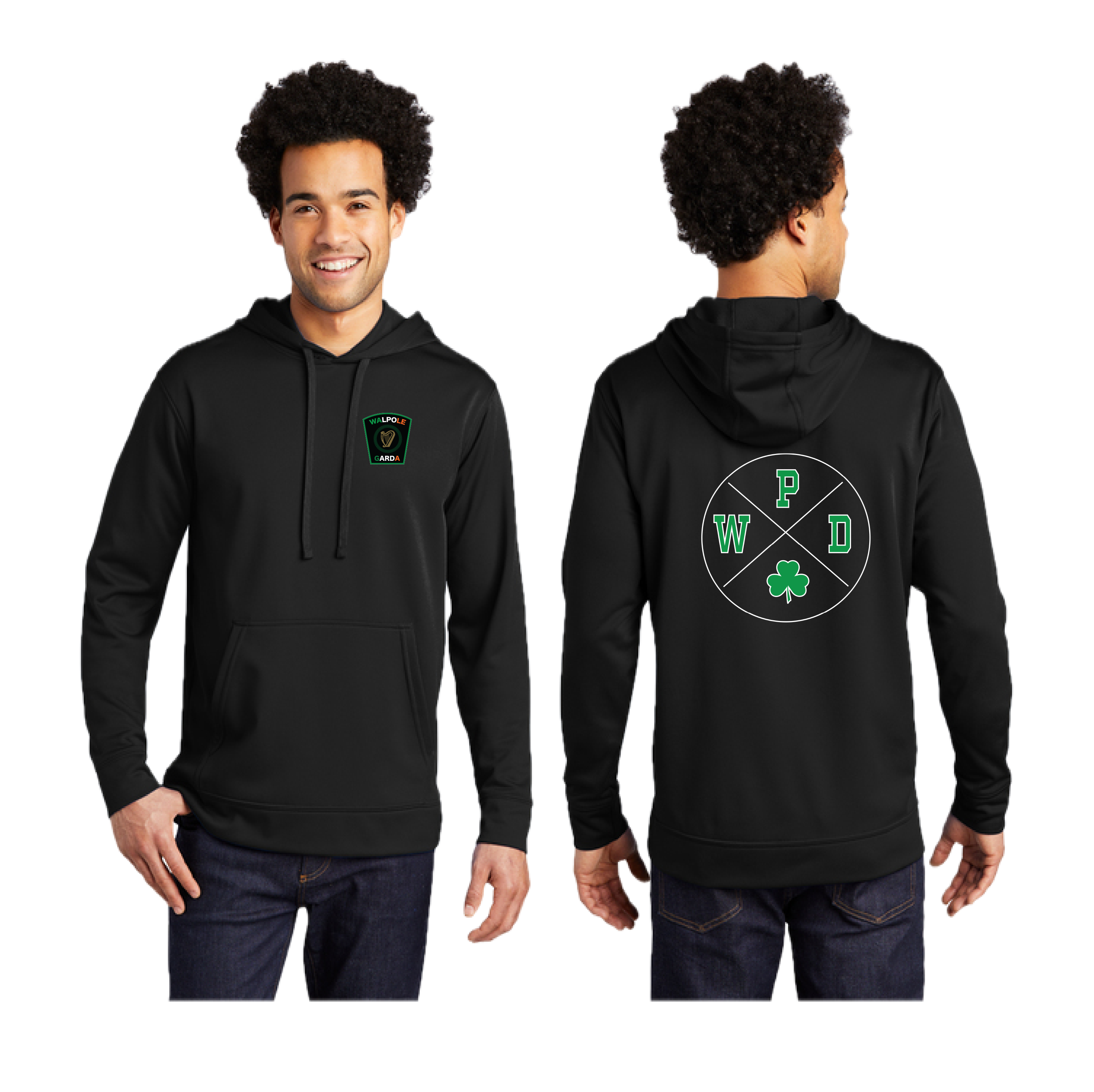 Sudadera con capucha de polar con motivo de San Patricio de WPD (PC590H)