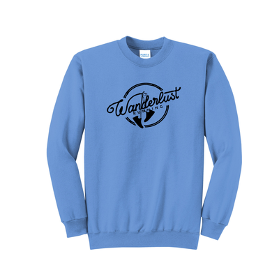 Wanderlust Running - Unisex Core Fleece Crewneck Sweatshirt (PC78)