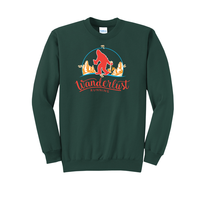 Wanderlust Running - Unisex Core Fleece Crewneck Sweatshirt (PC78)
