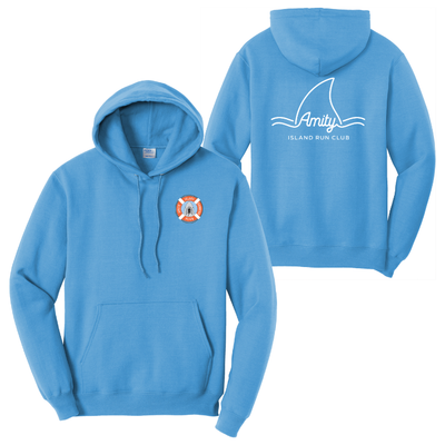 Amity Island Running Club - Sudadera unisex con capucha de forro polar (PC78H) 