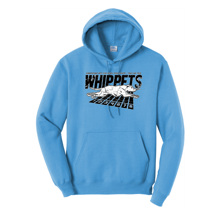 Downingtown West XC and T&F - Unisex Fleece Pullover Hooded Sweatshirt (PC78H)