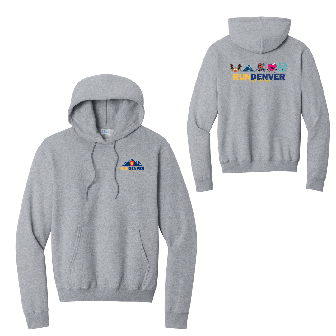 Run Denver Series - Unisex Fleece Pullover Hooded Sweatshirt (PC78H)