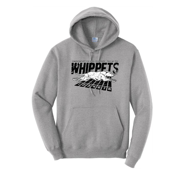 Downingtown West XC and T&F - Unisex Fleece Pullover Hooded Sweatshirt (PC78H)