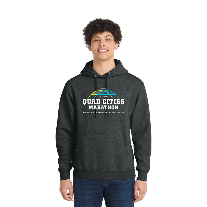 Quad Cities Marathon - Unisex Fleece Pullover Hooded Sweatshirt (PC78H)