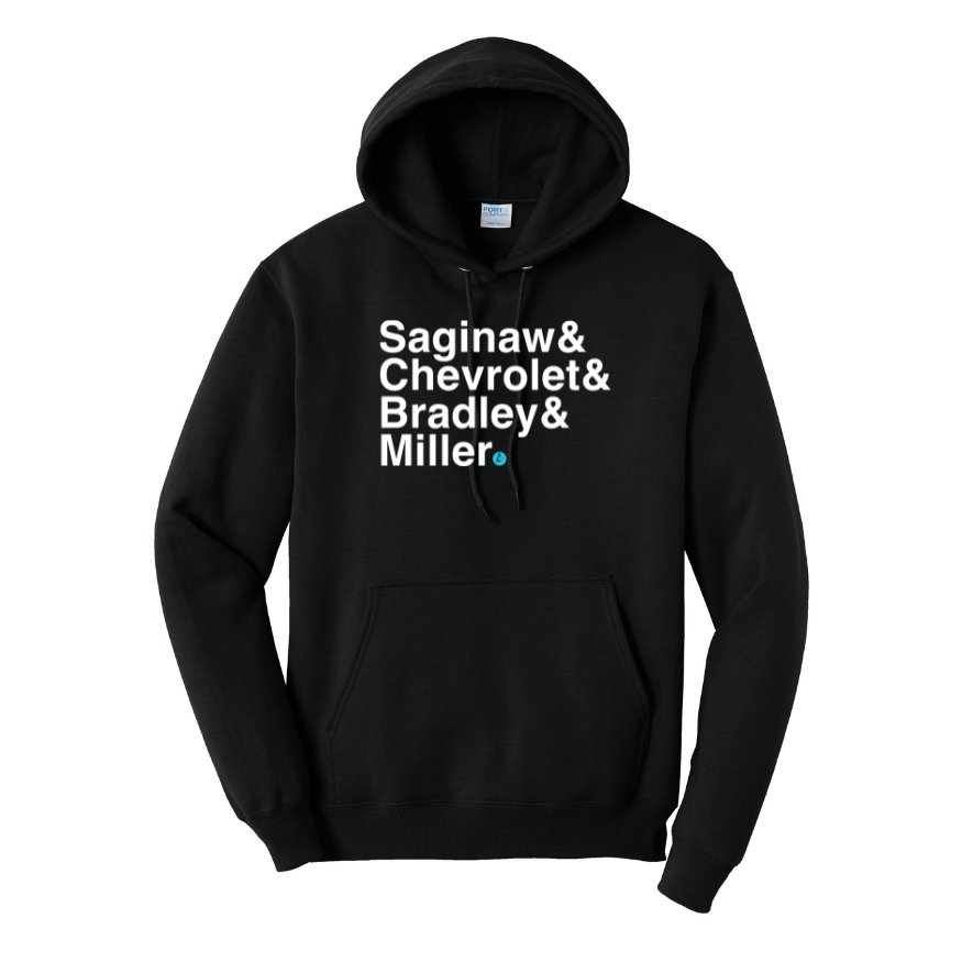 Crim Neighborhood Streets - "Live In" Unisex Fleece Pullover Hooded Sweatshirt