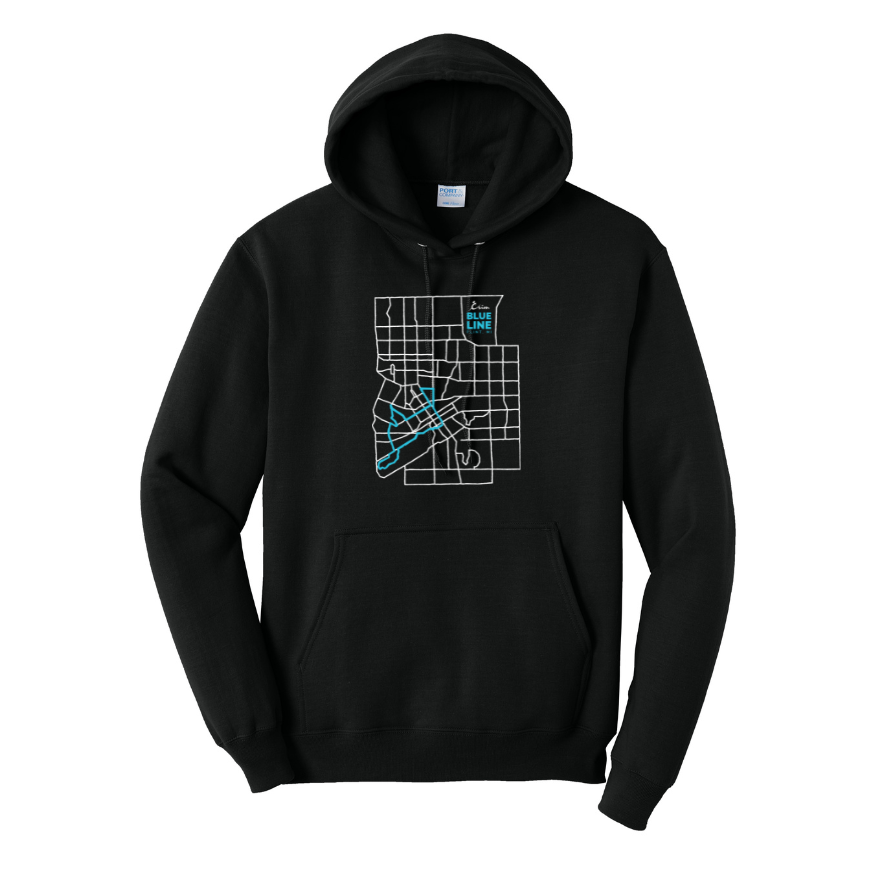 Crim Neighborhood Streets - "Live In" Unisex Fleece Pullover Hooded Sweatshirt