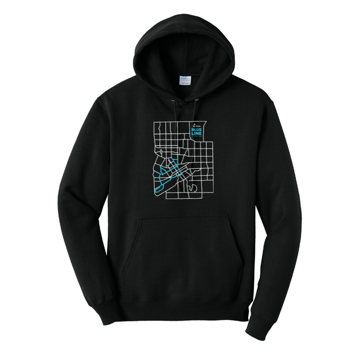 Crim Neighborhood Streets - "Live In" Unisex Fleece Pullover Hooded Sweatshirt