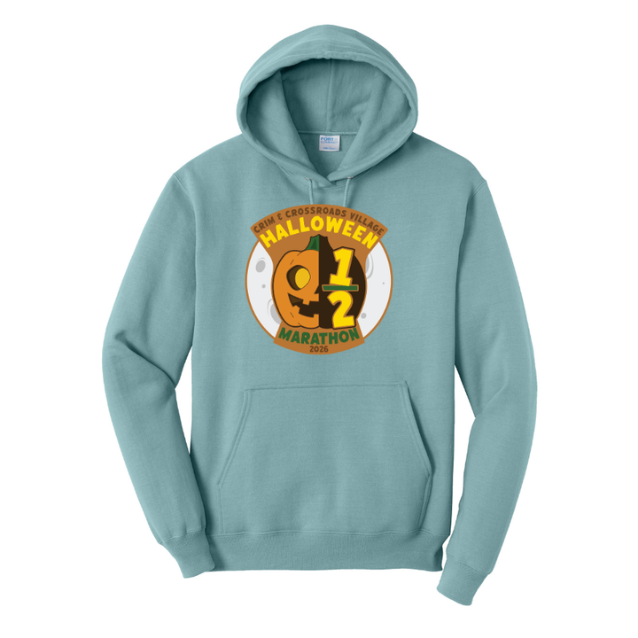 Media Maratón Crim Halloween Hustle 2026 - Sudadera unisex con capucha de polar para adultos (PC78H) (Copia)