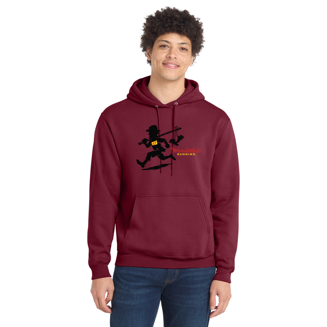 Wanderlust Running - Unisex Fleece Pullover Hooded Sweatshirt (PC78H)