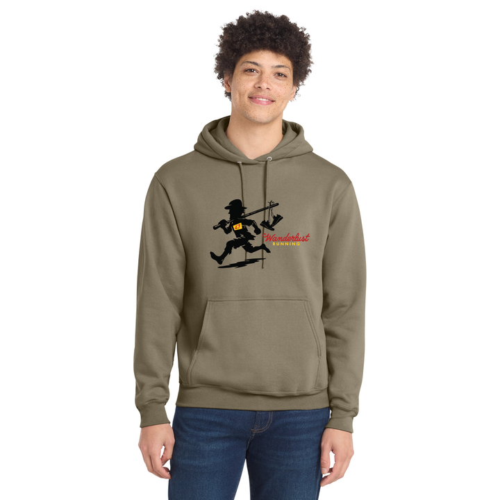 Wanderlust Running - Unisex Fleece Pullover Hooded Sweatshirt (PC78H)