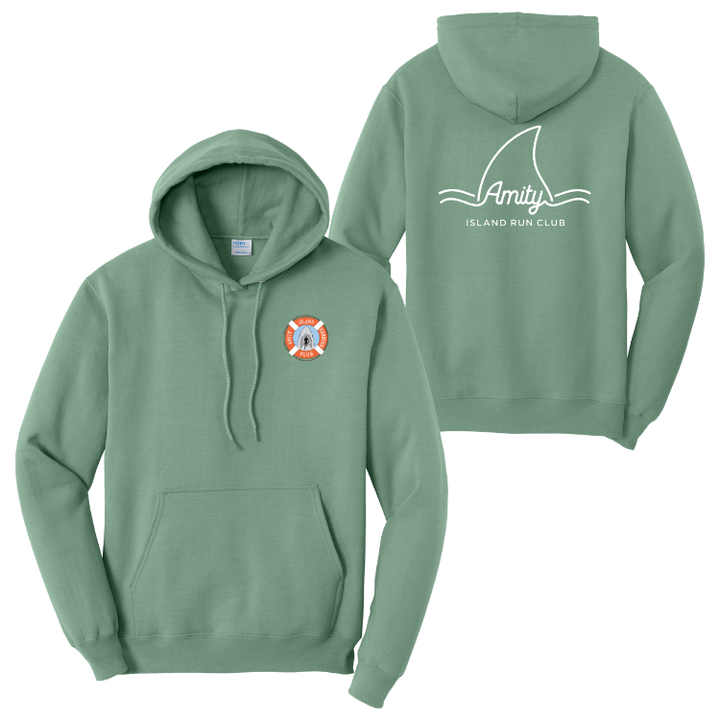 Amity Island Running Club - Unisex Fleece Pullover Hooded Sweatshirt (PC78H)